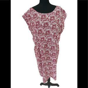 Ann Taylor floral cap sleeved dress, size XL